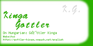 kinga gottler business card